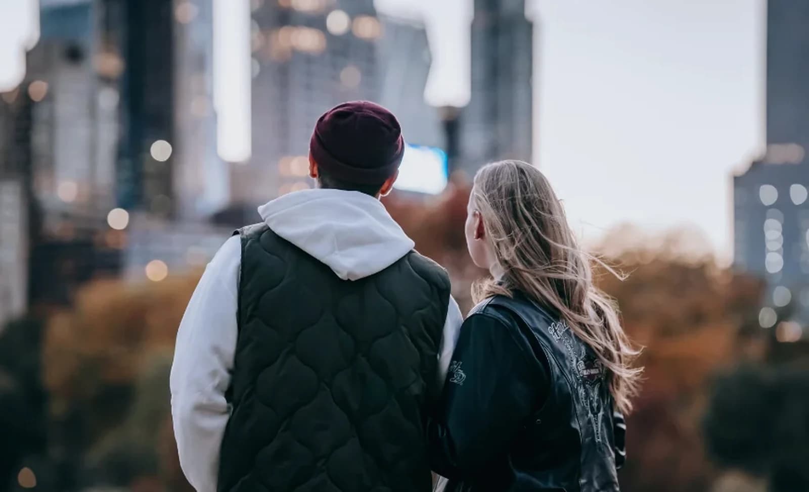 Couple enjoying a romantic evening in Dallas