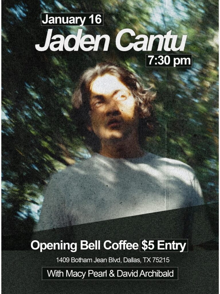 JADEN CANTU! With MACY PEARL & DAVID ARCHIBALD at Opening Bell Coffee